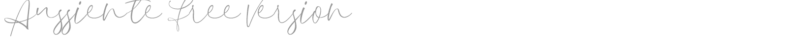 Aussiente font preview
